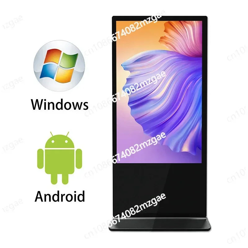 Totem Display 43/55/65/75/85 Inch Vertical Advertising Machine High Definition Display Intelligent Multimedia Android Landing Network Version