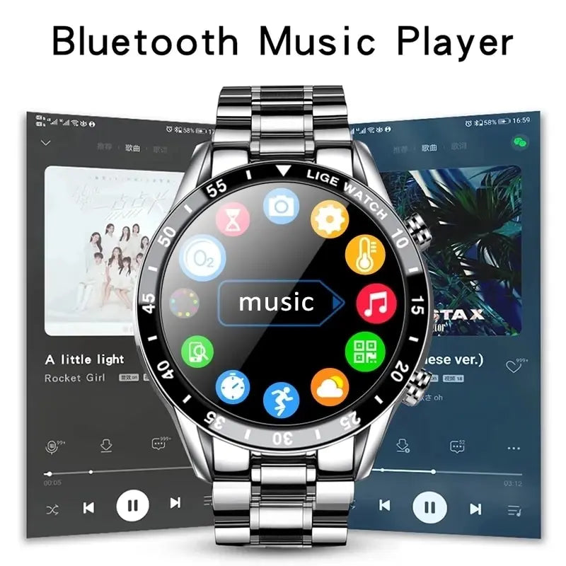 Smart Watch Men Full Circle Touch