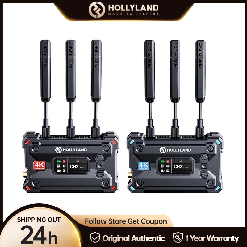 Hollyland Pyro S Wireless Video Transmission System HDMI SDI 4K30 1080p60